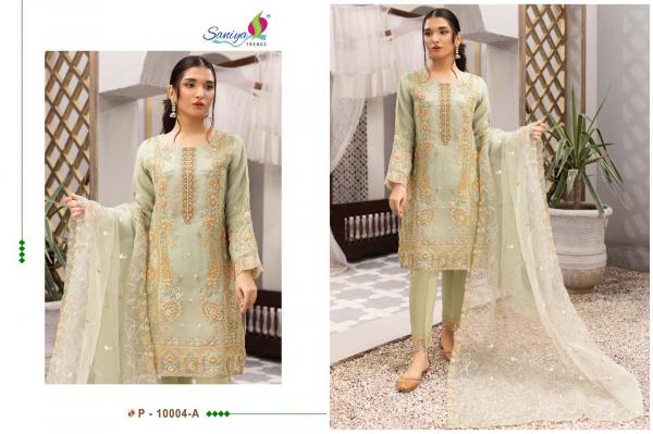 Saniya St P 10004 organza Designer Pakisatni Suit Collection